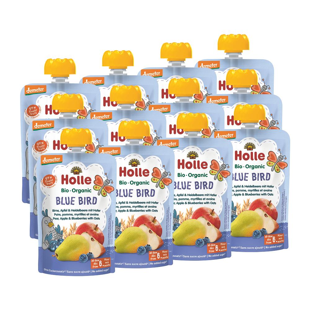 Pouchy Blue Bird demeter Birne,Apfel&Heidelbeer+Ha 100 g