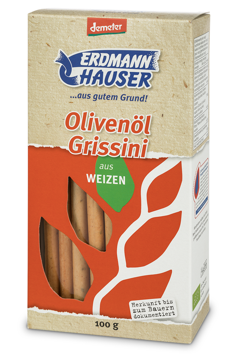 Grissini mit Olivenöl demeter 100 g