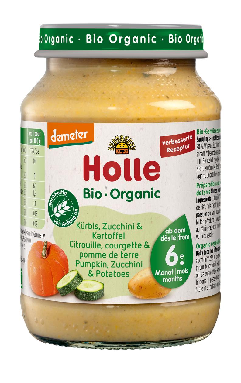 Kürbis, Zucchini & Kartoffel ab 6. Monat demeter 190 g