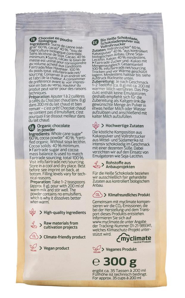Heiße Schokolade Trinkschokolade NFB 300 g