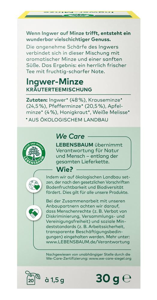 Ingwer-Minze Tee 30 g