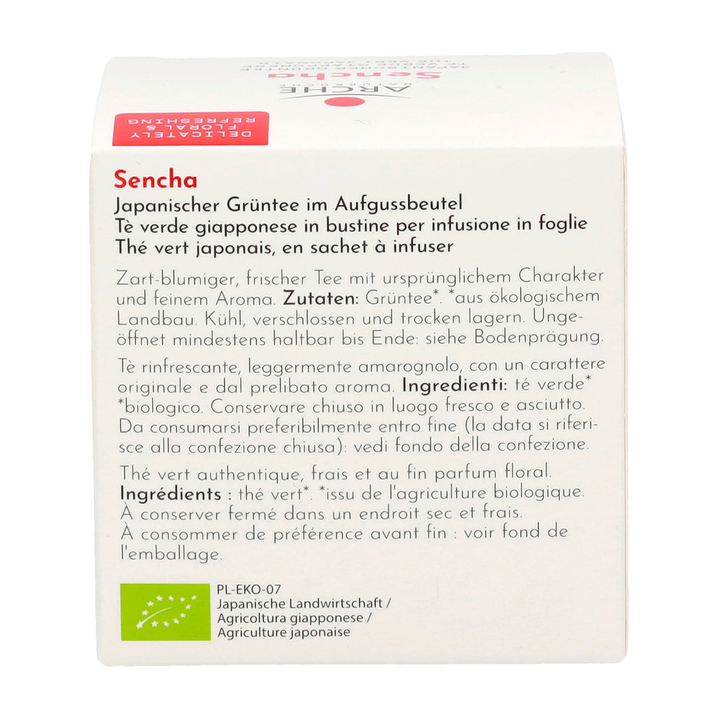Sencha japanischer Grüntee Aufgussbeutel 15 g