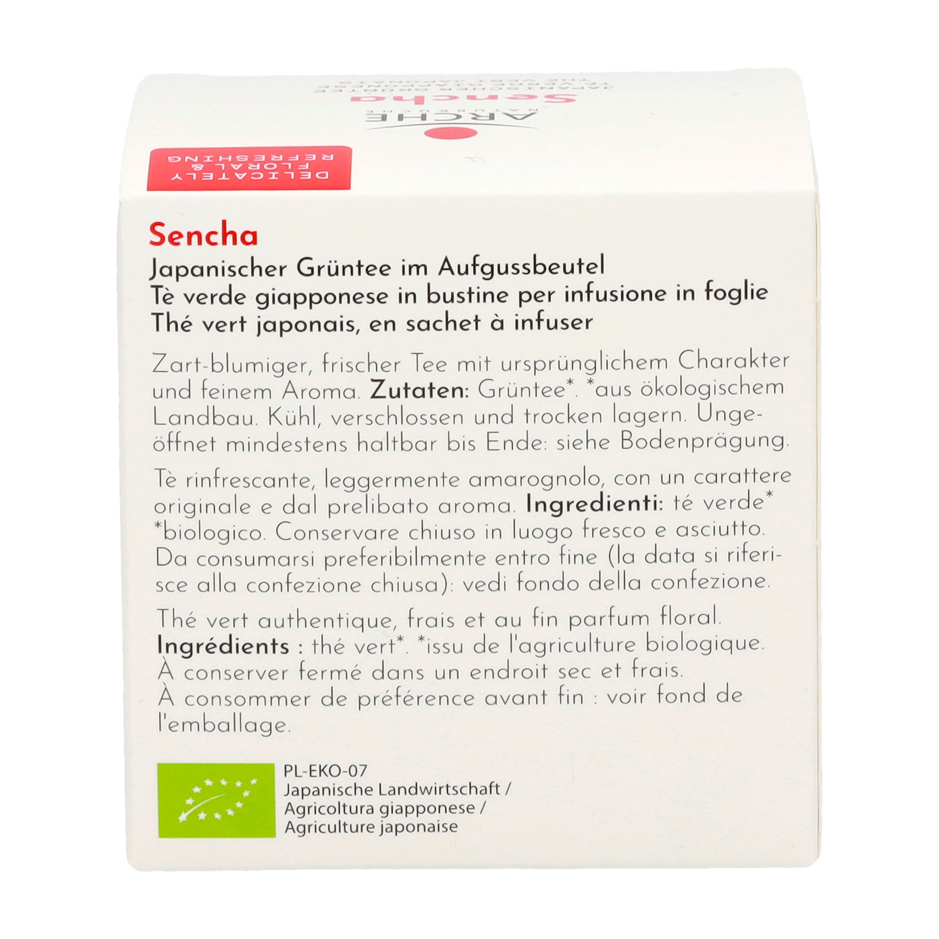 Sencha japanischer Grüntee Aufgussbeutel 15 g