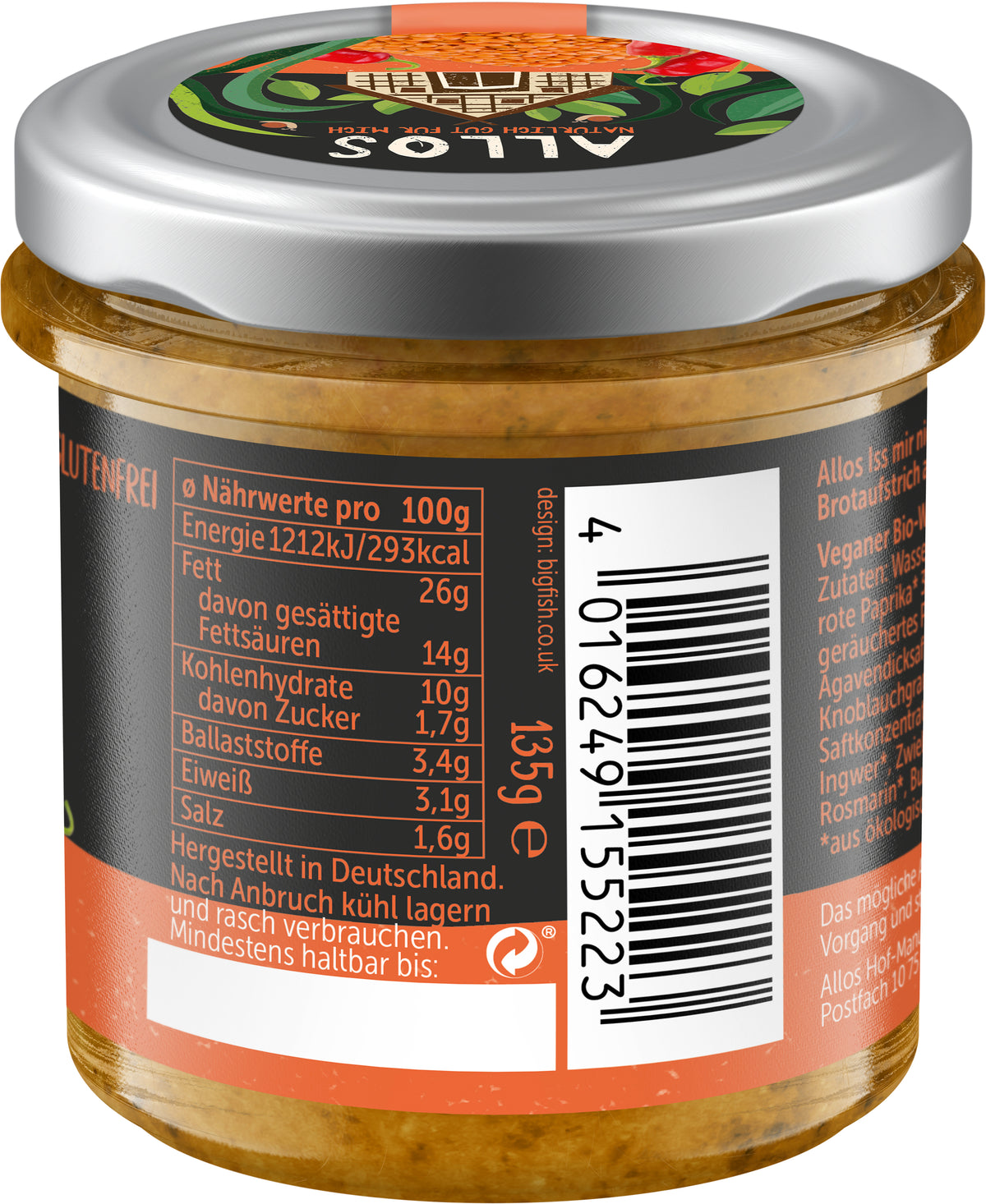 Aufstrich Iss mir nicht Wurst Chorizo 135 g