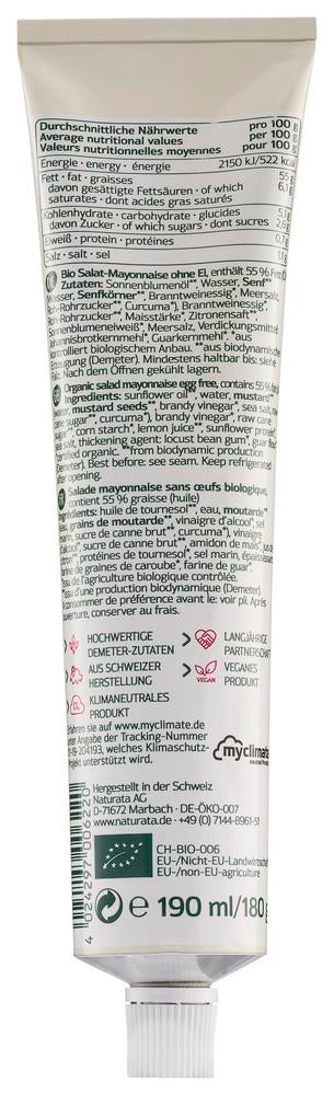 Vegane Salat Mayo demeter Tube 190 ml
