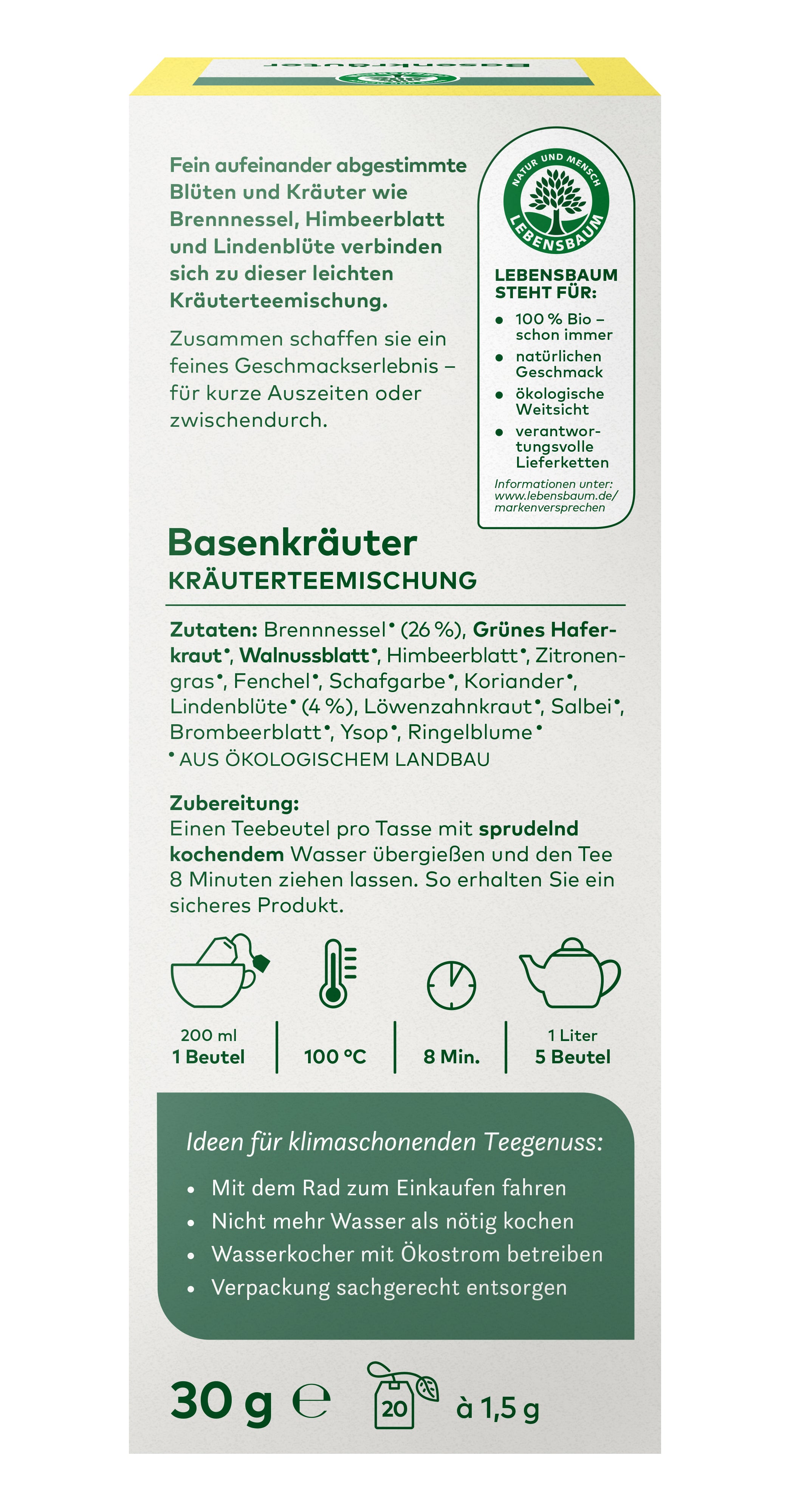 Basenkräuter Tee 30 g