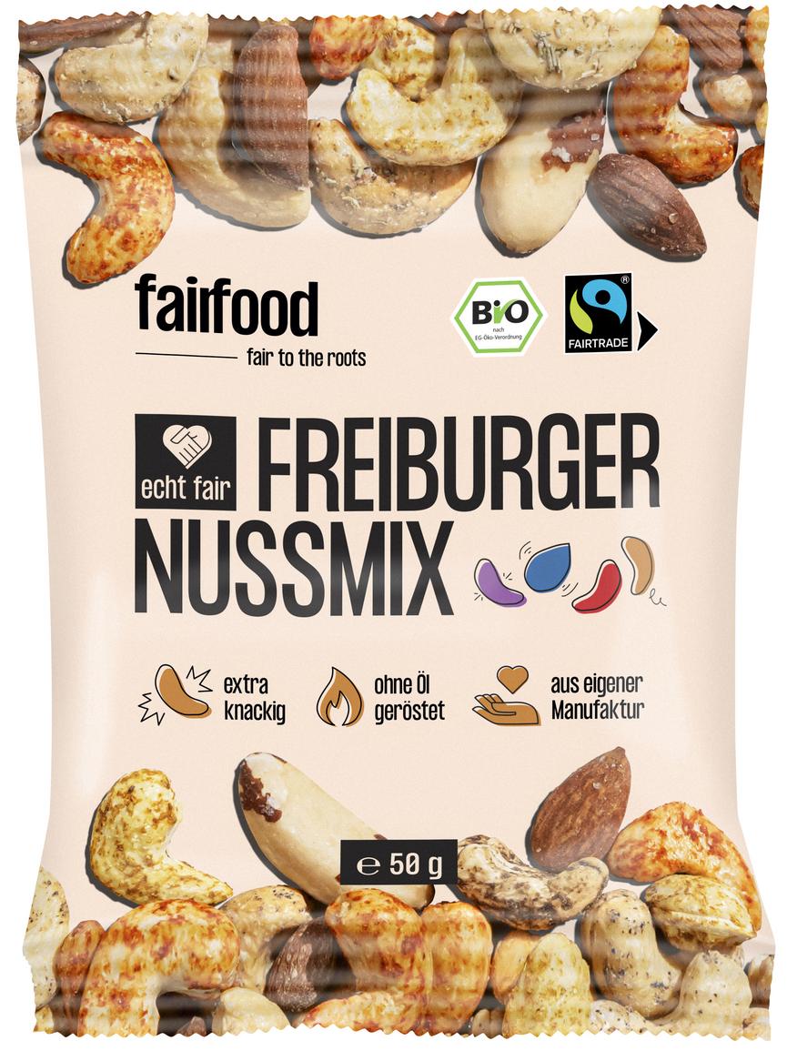 Fairer Nussmix geröstet & bunt gewürzt Snackbag 50 g