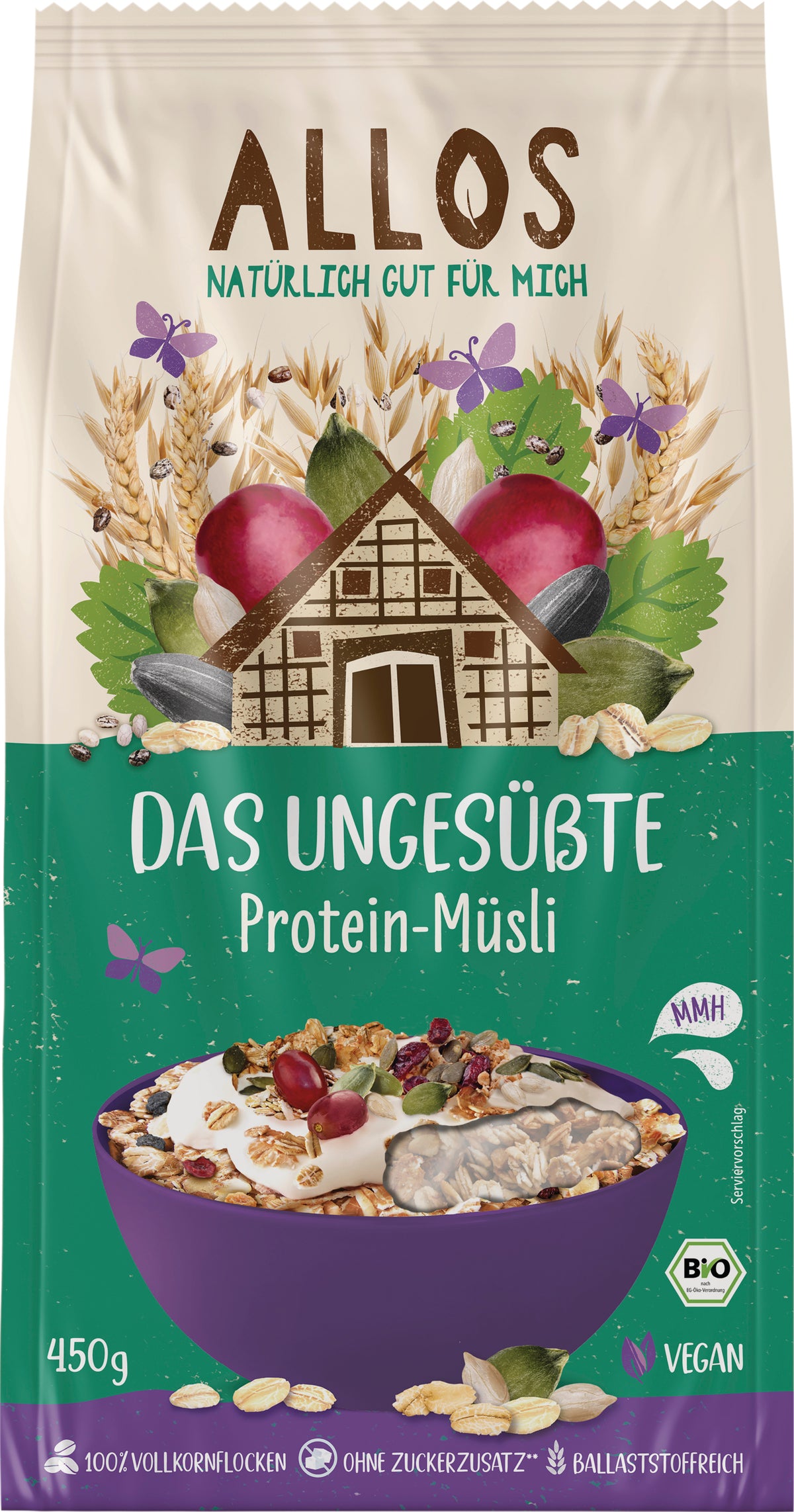 Das Ungesüßte Protein Müsli 450 g