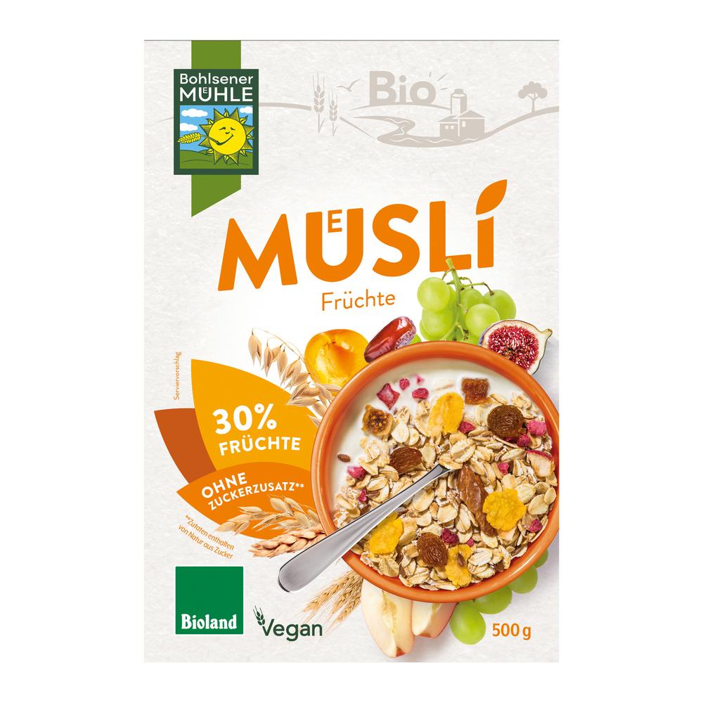 Früchte Müsli  mit 30 % getrockneten Früchten 500 g