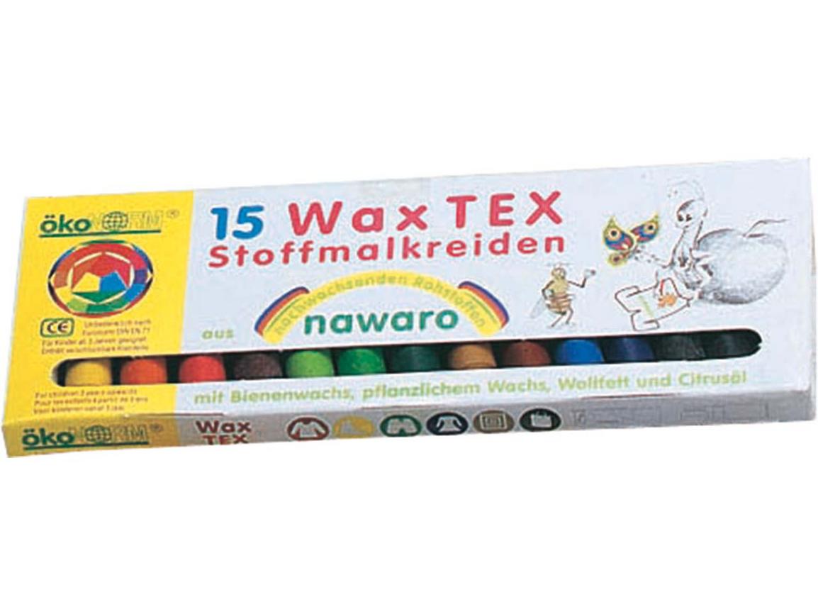 nawaro Textil Wachsmaler 15 Farben 1 Stk