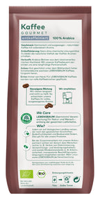 Kaffee Gourmet ganze Bohne entkoffeiniert 250 g