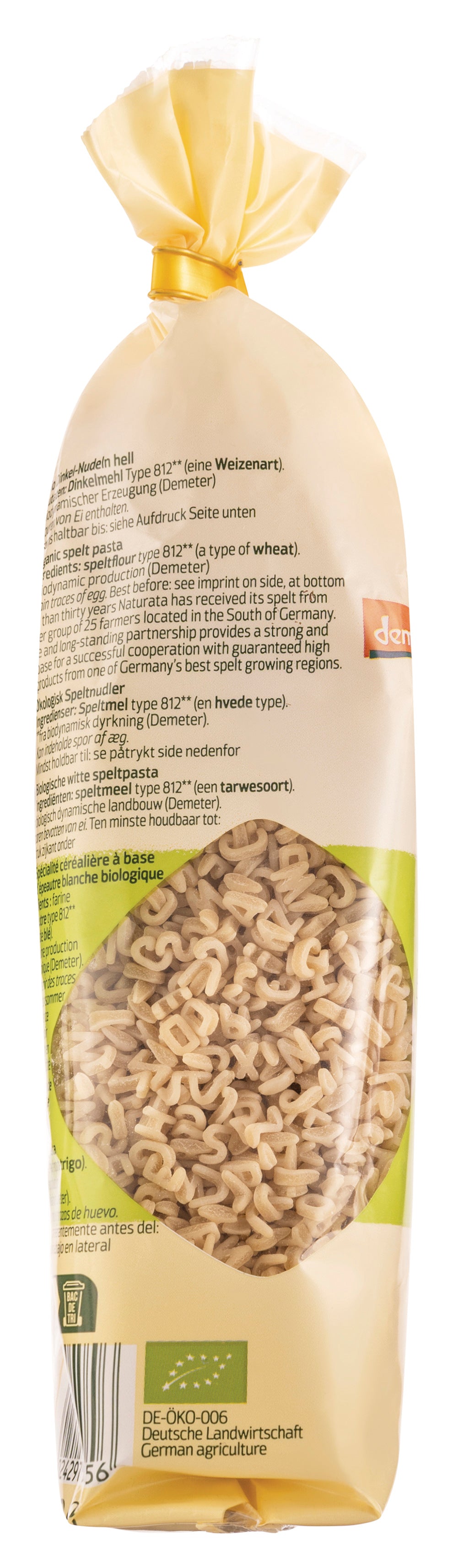 Buchstaben Dinkel-hell demeter 250 g