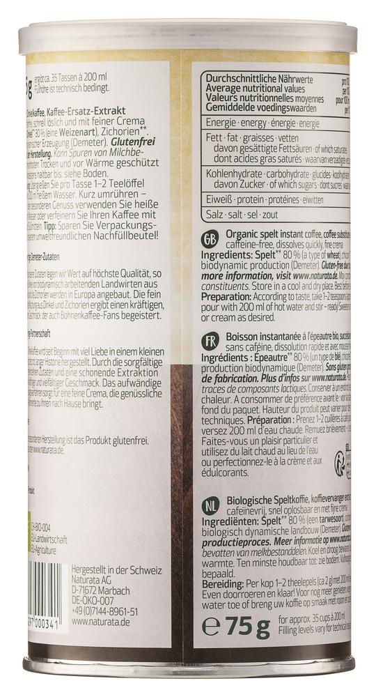 Dinkelkaffee Instant demeter 75 g