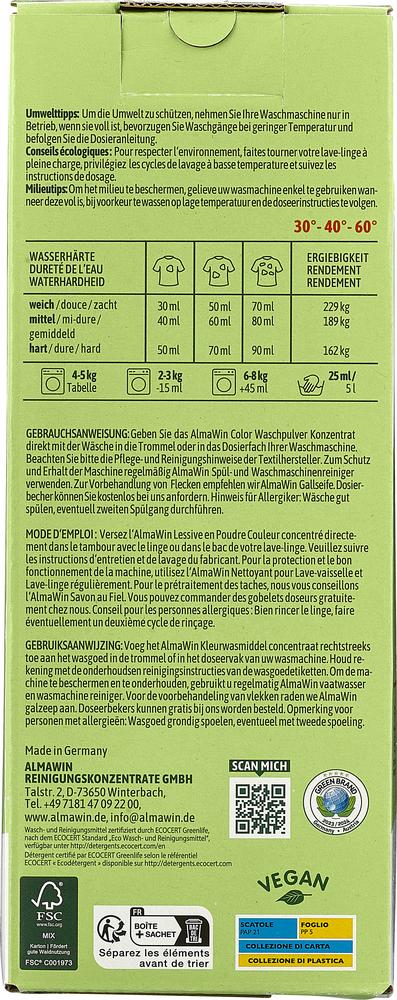 COLOR Waschpulver Lindenblüte 64 Waschgänge 2 kg