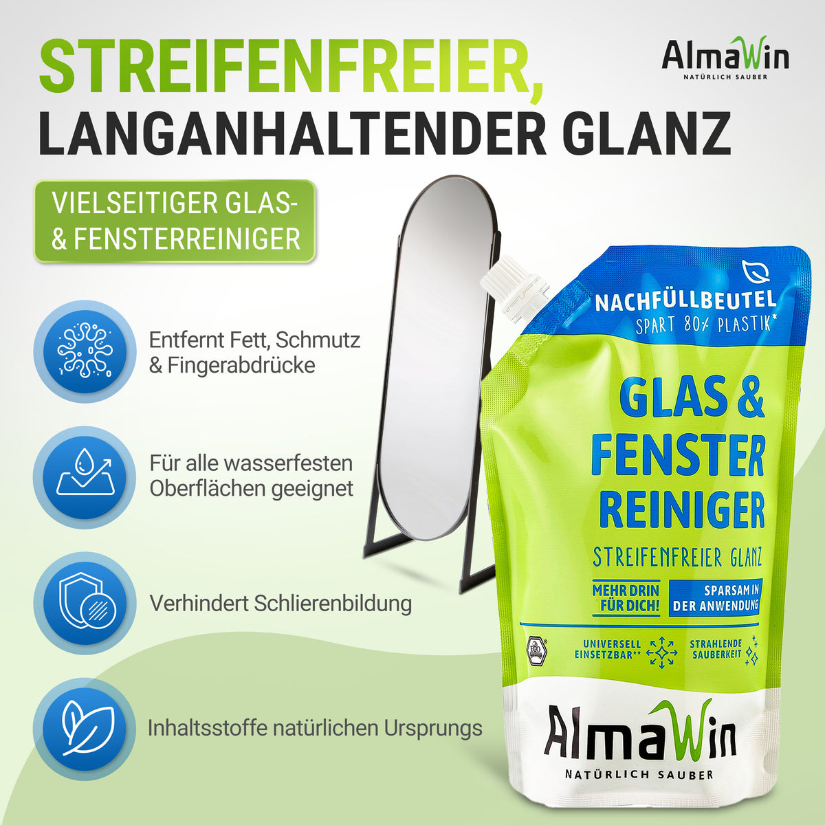 Glas&Fenster Reiniger Nachfüllbeutel 500 ml
