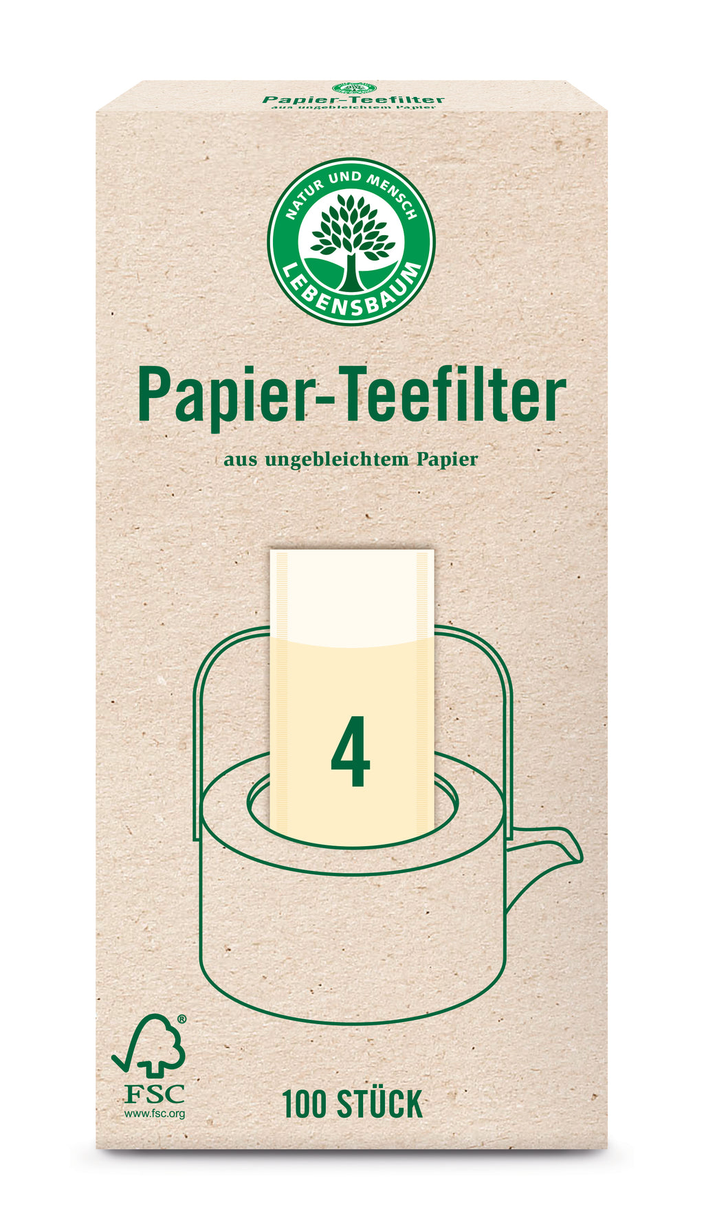 Papier-Teefilter Gr.4 1 Stk