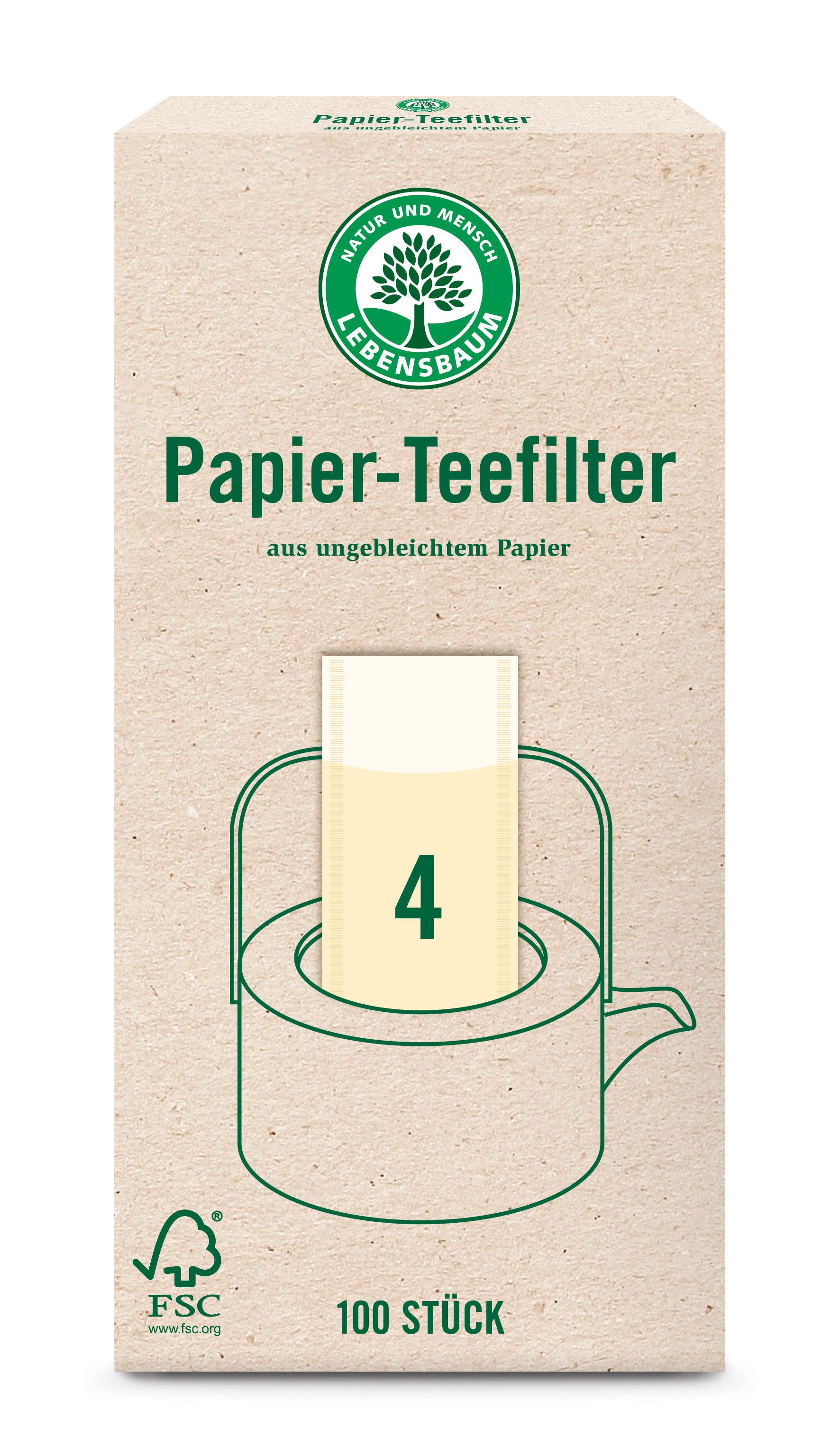 Papier-Teefilter Gr.4 1 Stk