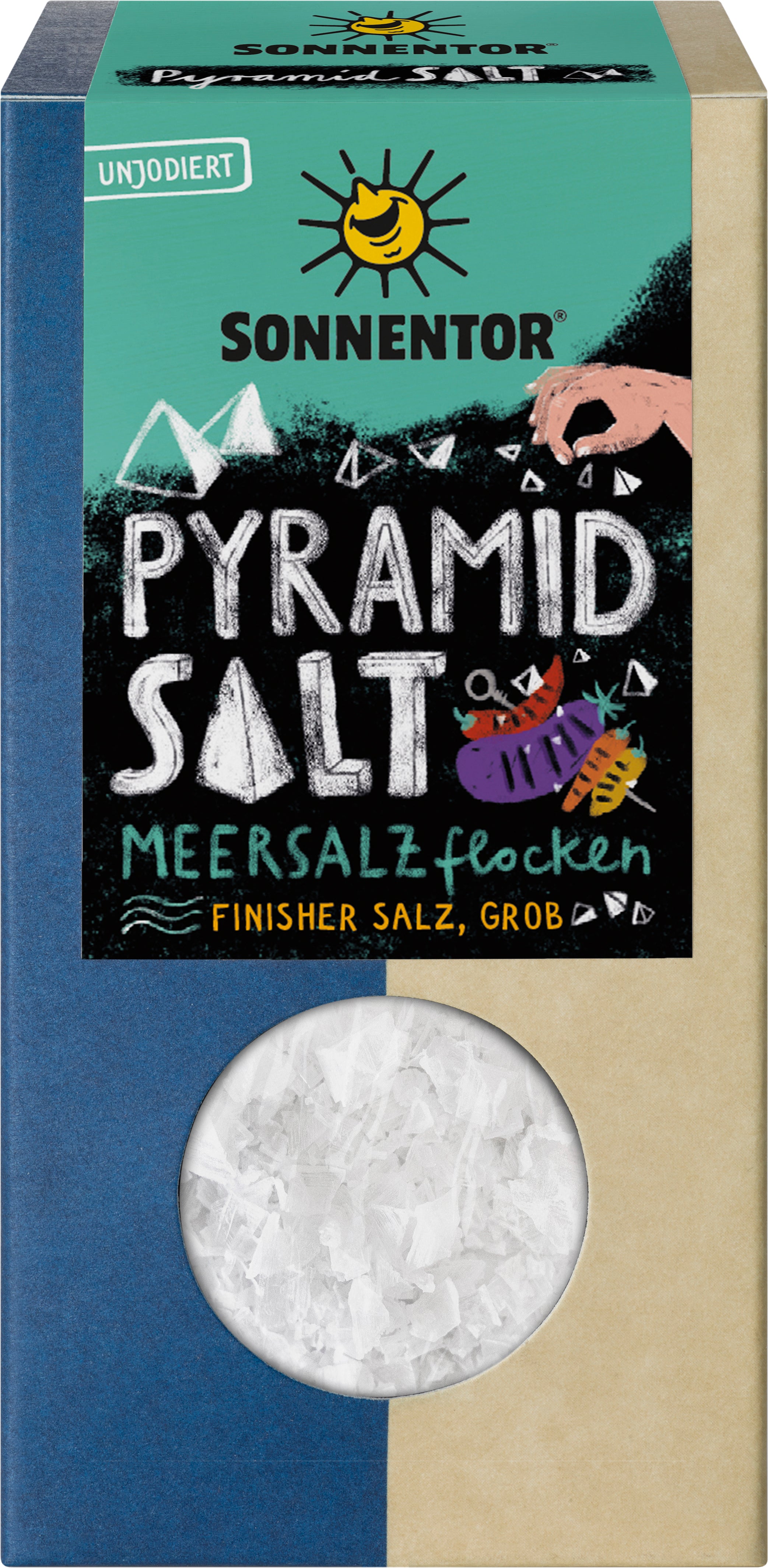 Pyramidensalz Meersalzpyramiden &-flocken, unjodie 65 g