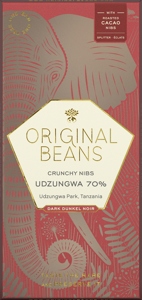 Udzungwa 70% Kakao + Nibs 70 g