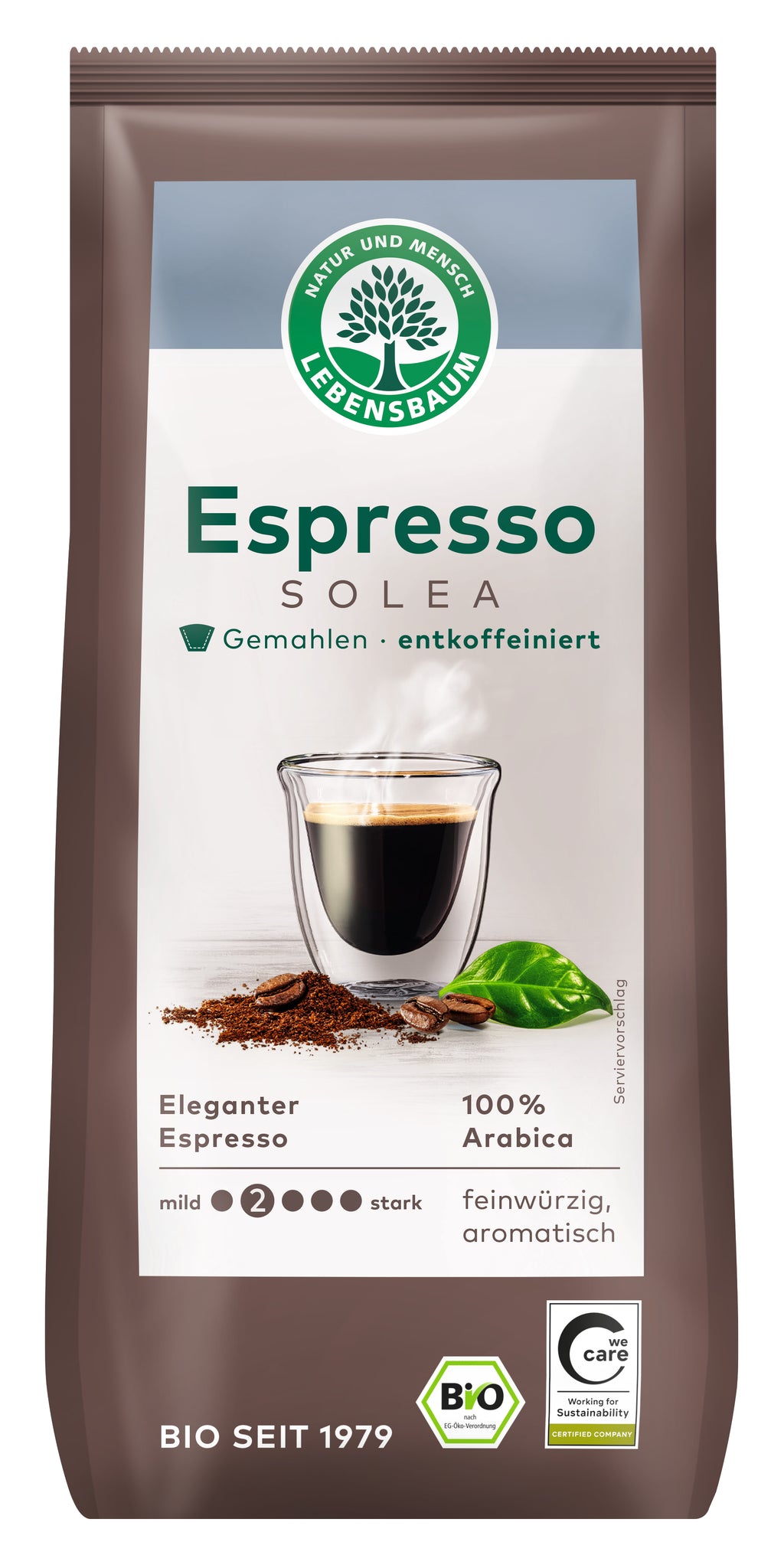 Espresso Solea entkoffeiniert gemahlen 250 g