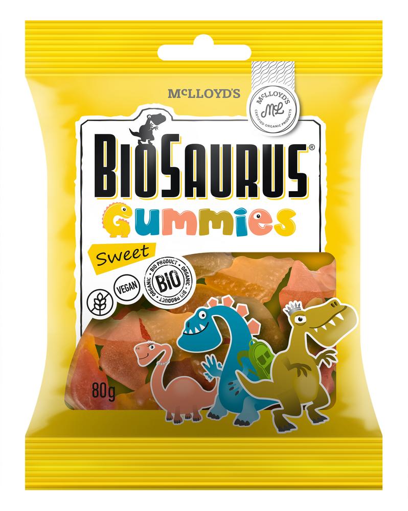 Biosaurus Fruchtgummies süß 80 g