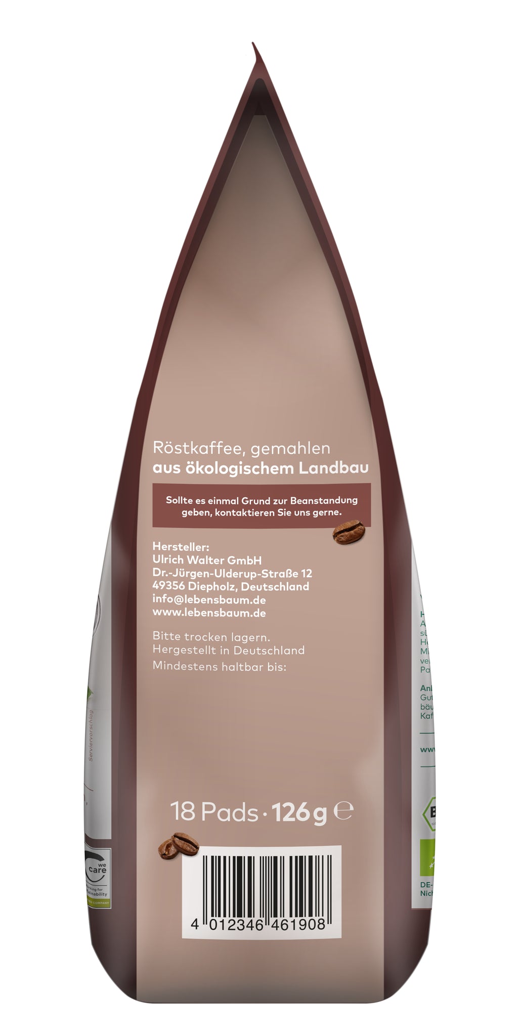 Pads Gourmet Caffe Crema kräftig 126 g