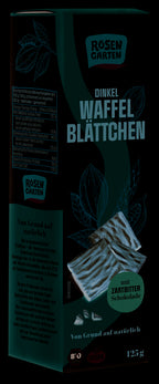 Waffelblättchen Zartbitterschokolade 125 g