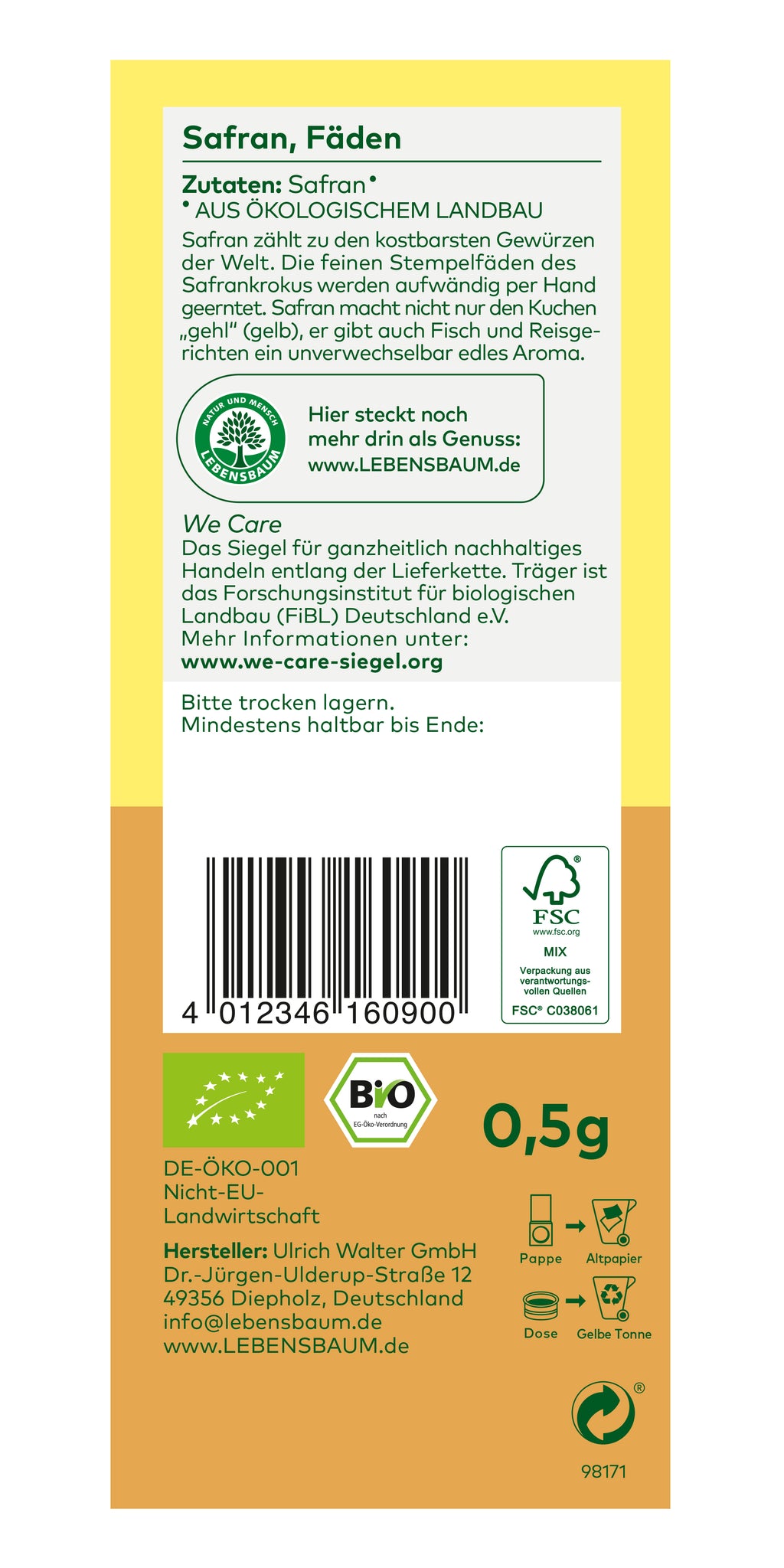 Safranfäden 0,5 g