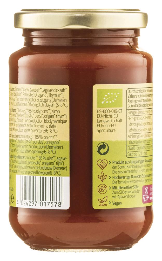 Kinder Tomatensauce demeter 330 ml
