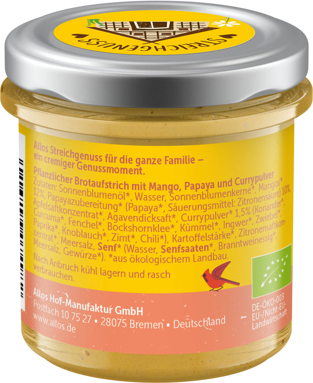 Streichgenuss Papaya Mango Curry 140 g