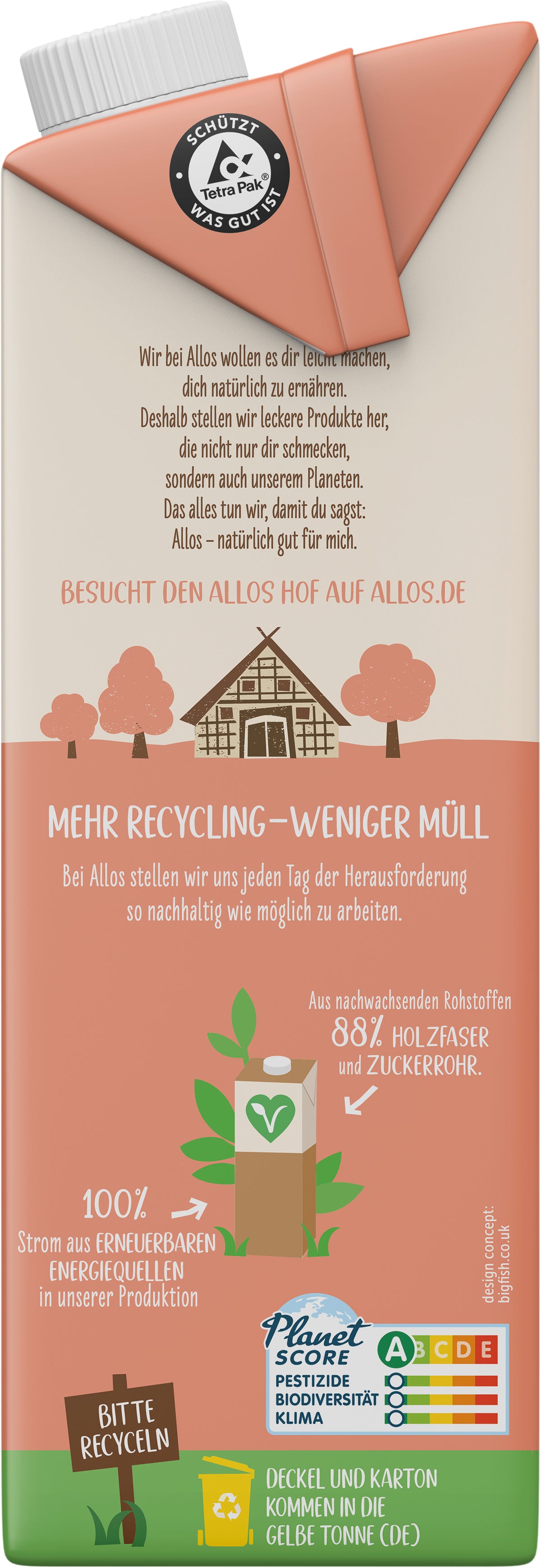 Mandel Drink 0% Zucker 1 l