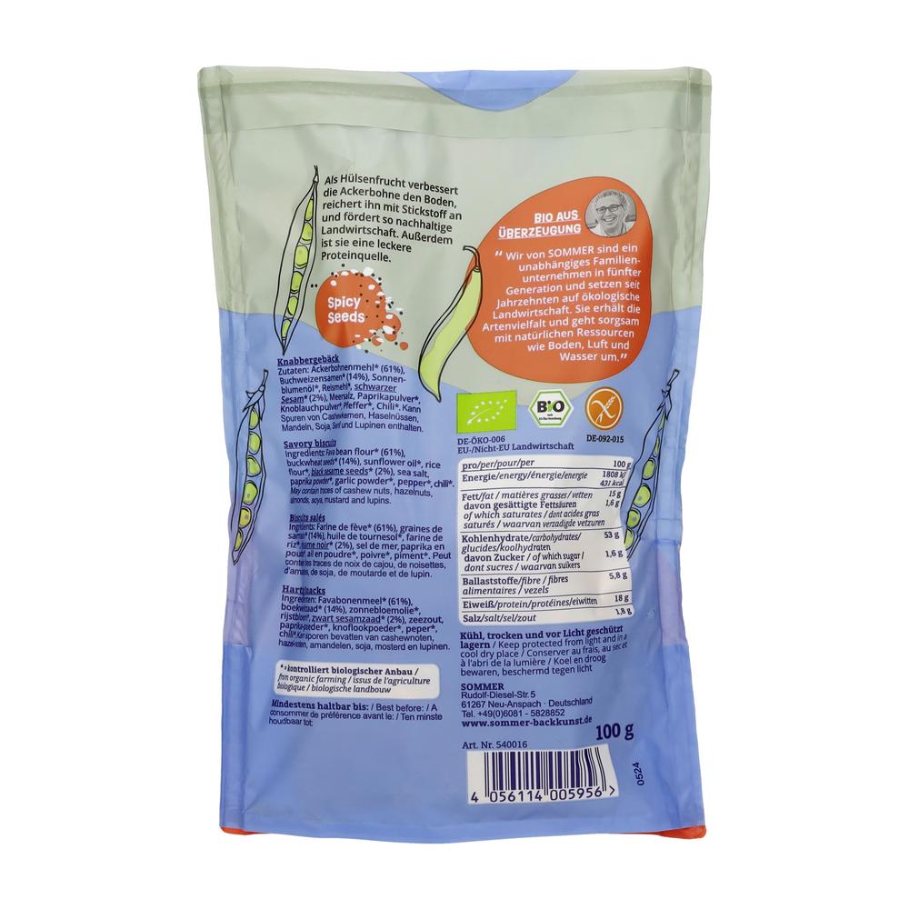 Bohnen Cracker Spicy Seeds 100 g