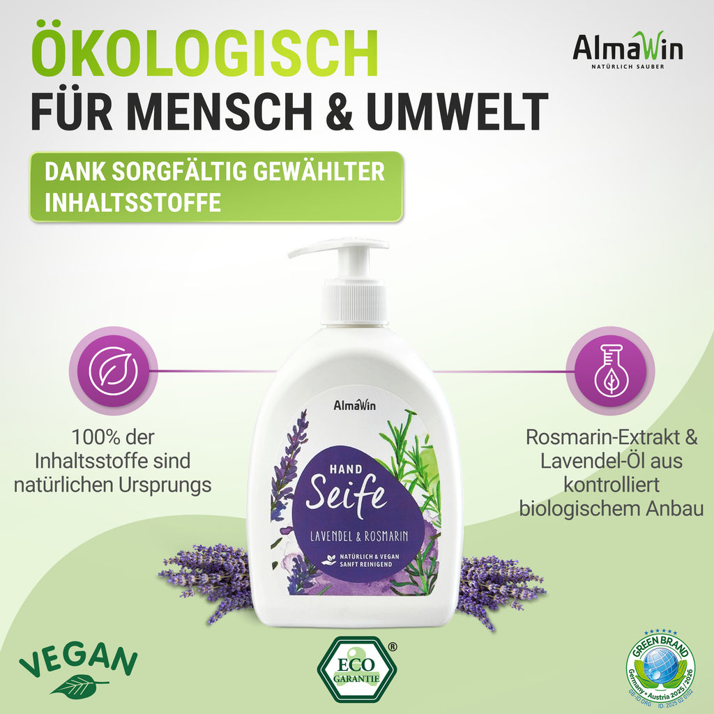 Flüssigseife Lavendel & Rosmarin 500 ml