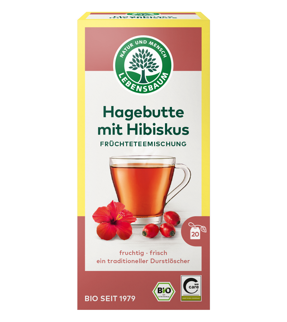 Hagebutte mit Hibiskus Früchtetee 50 g