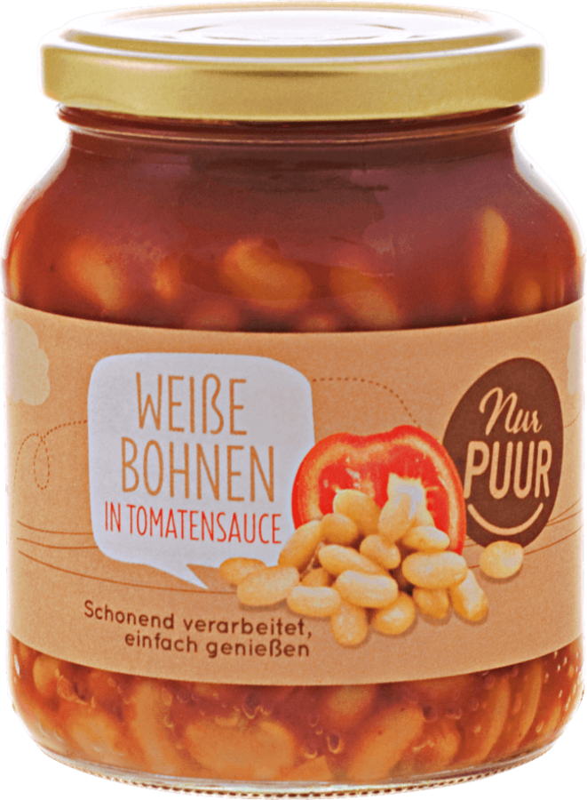 Weiße Bohnen in Tomatensauce 350 g