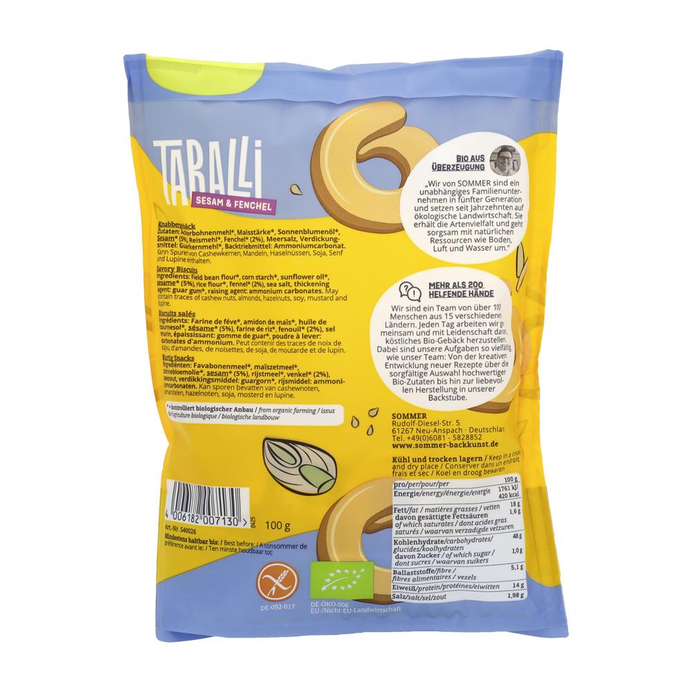 Taralli Sesam & Fenchel 100 g