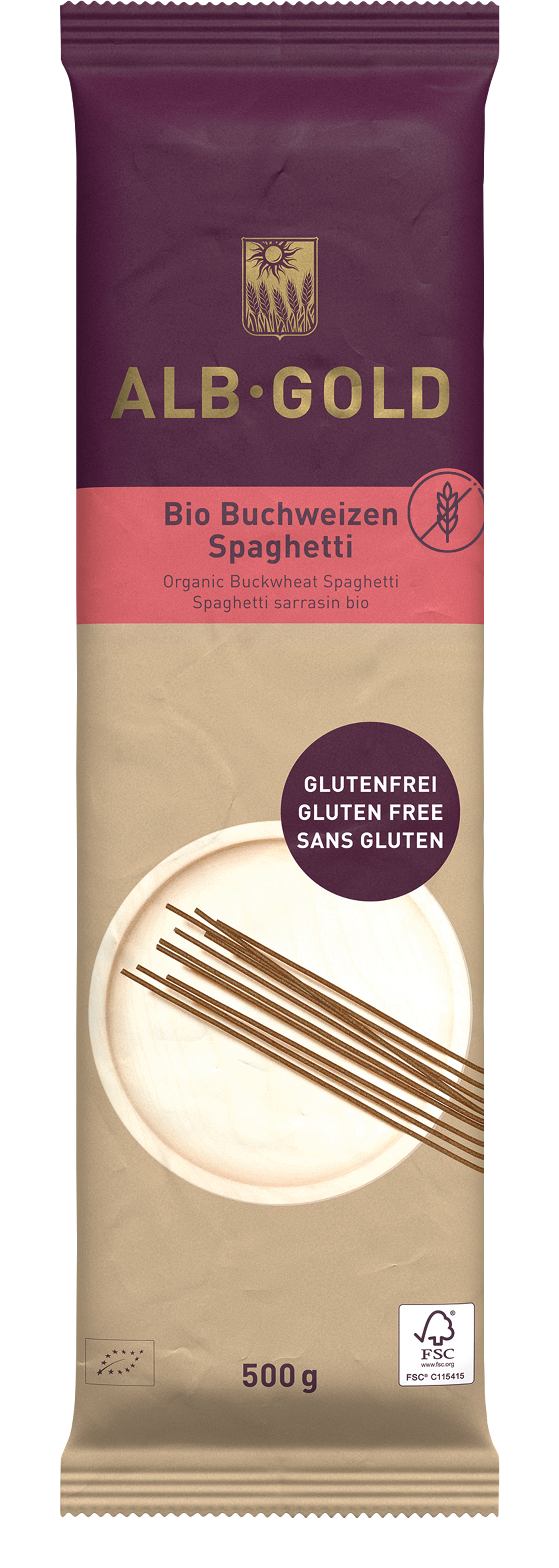 Spaghetti Buchweizen  Papierverpackung 500 g