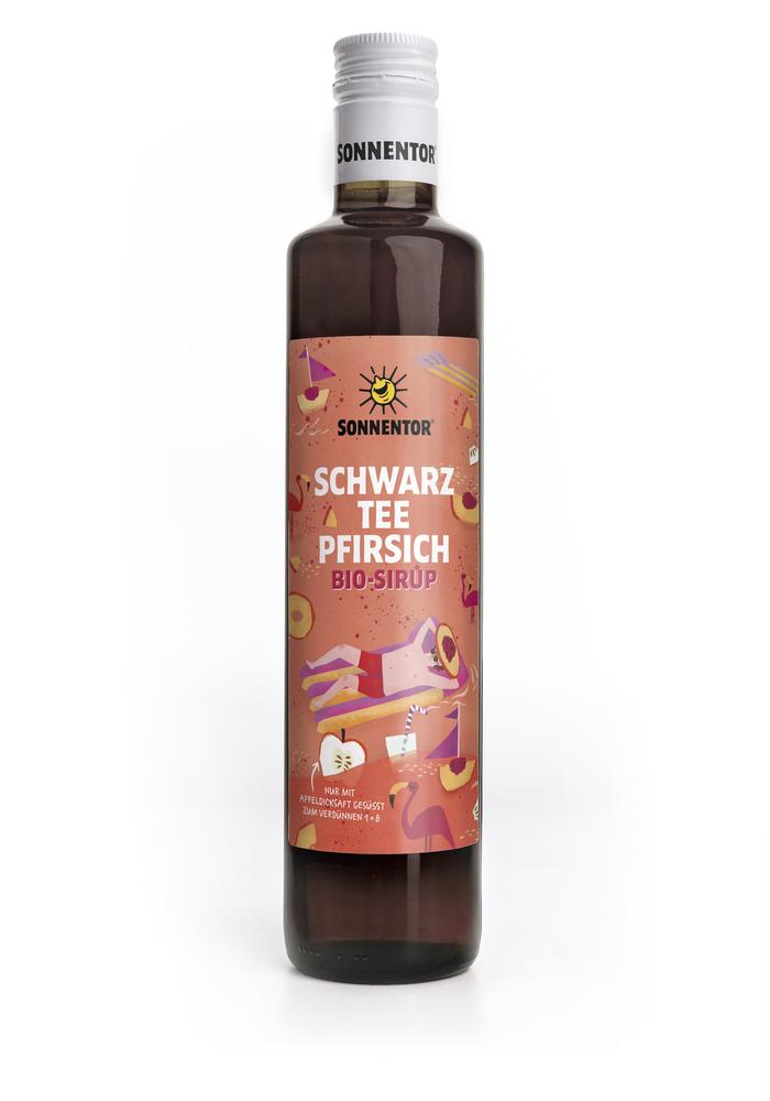 Schwarztee-Pfirsich-Eistee Sirup 500 ml