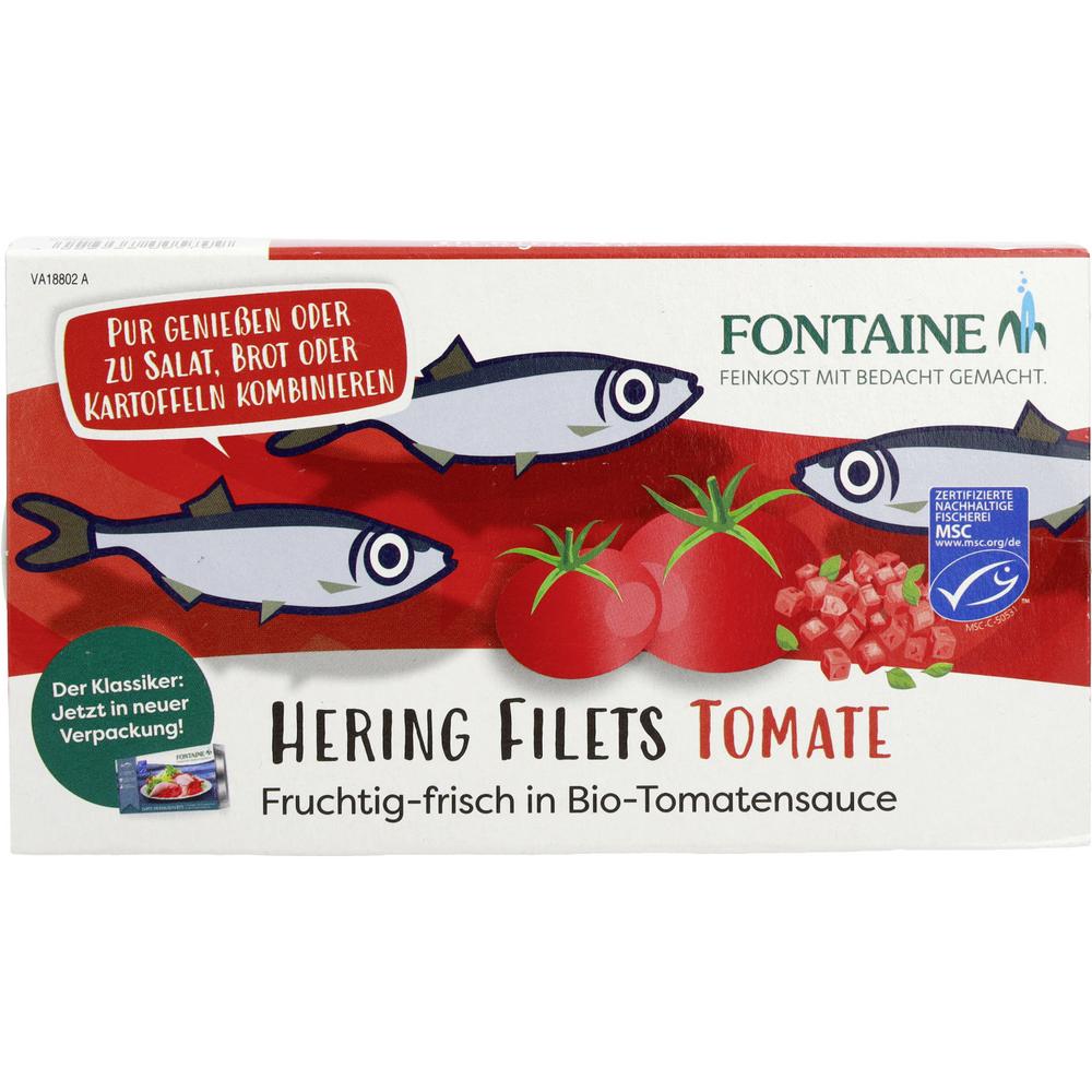 Zartes Heringsfilet in Bio-Tomatencreme 200 g