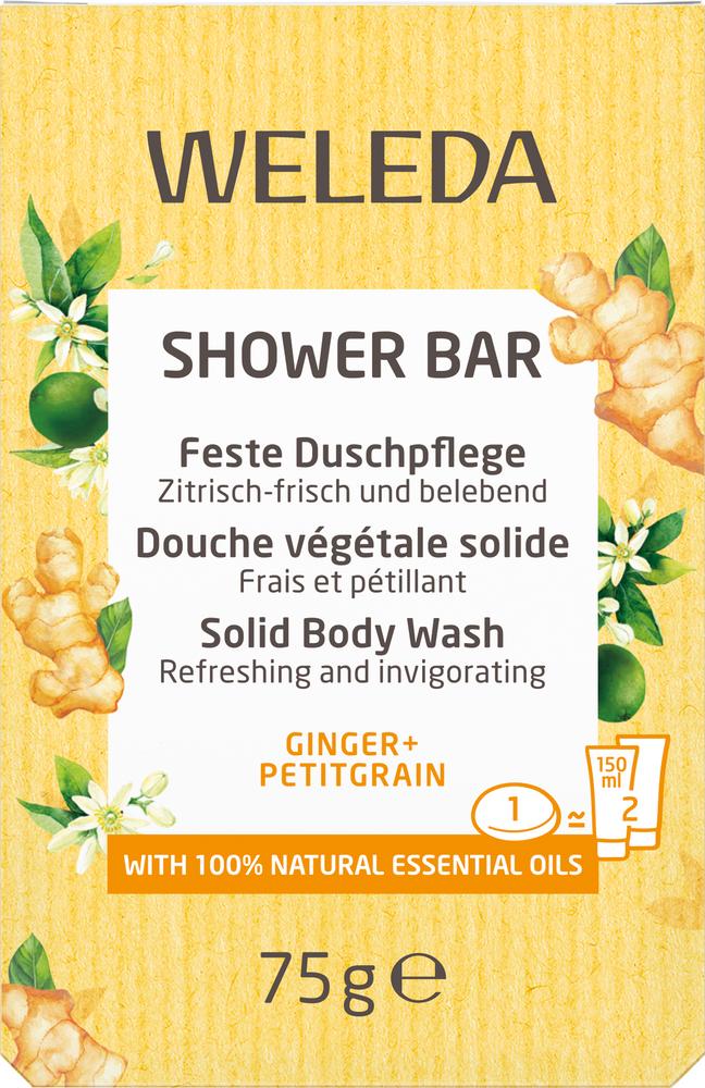 Shower Bar Feste Duschpflege Ginger + Petitgrain 75 g