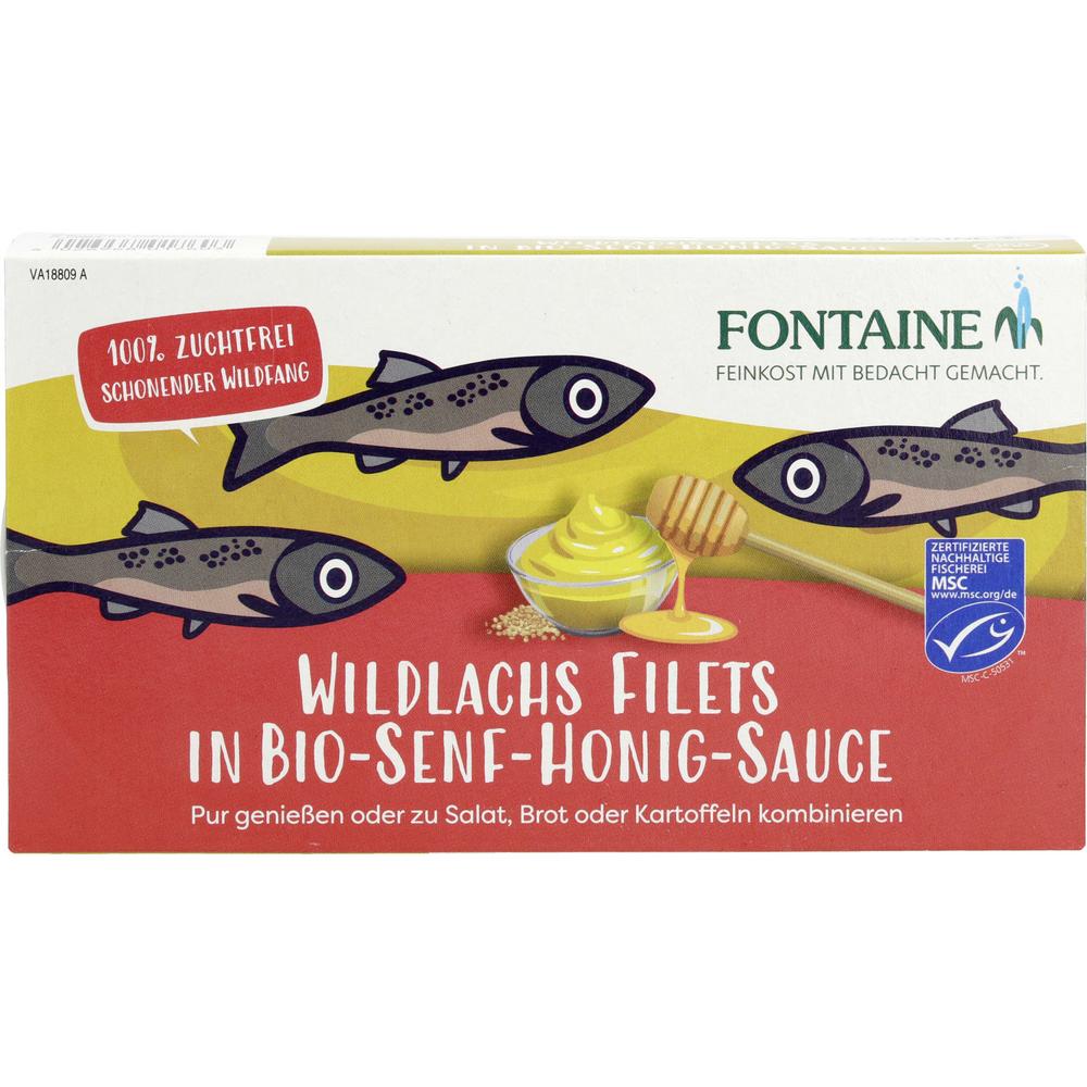 Wildlachsfilet in Bio-Senf-Honig-Creme 200 g