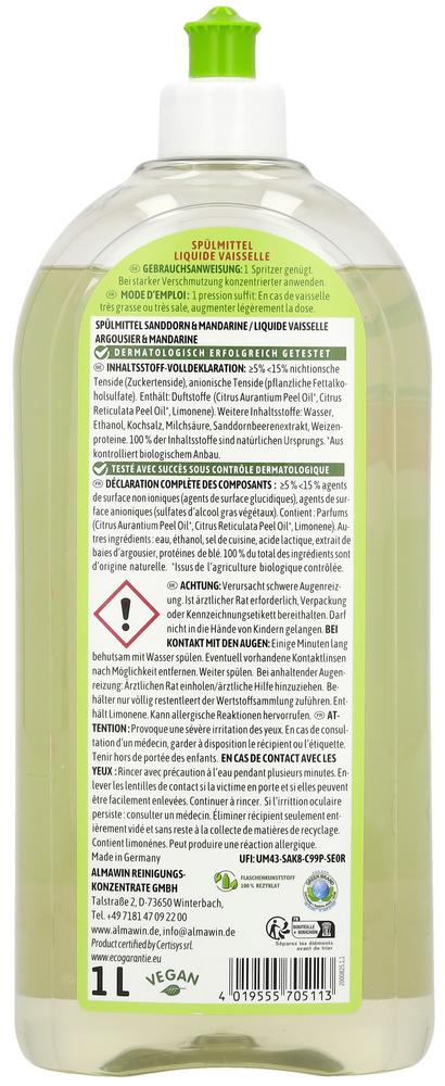 Spülmittel Sanddorn Mandarine 1 l