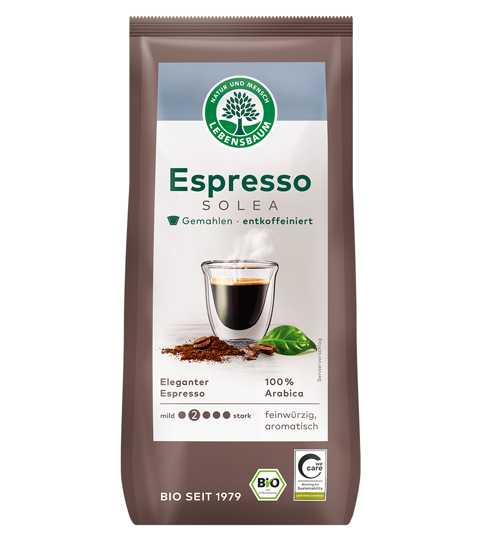 Espresso Solea entkoffeiniert gemahlen 250 g