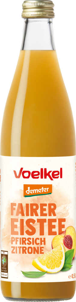 Fairer Eistee Pfirsich Zitrone demeter 500 ml