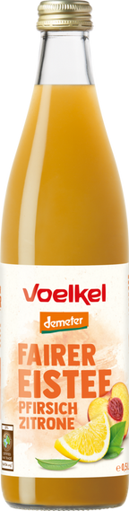 Fairer Eistee Pfirsich Zitrone demeter 500 ml