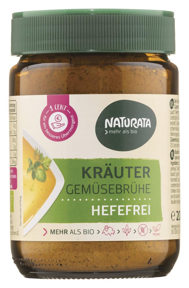 Gemüsebrühe Kräuter hefefrei Glas 200 g