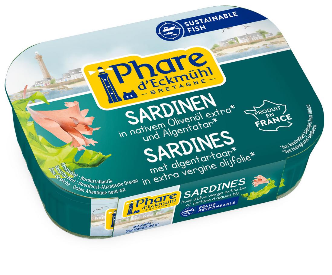 Sardinen mit Olivenöl und Algentatar 135 g