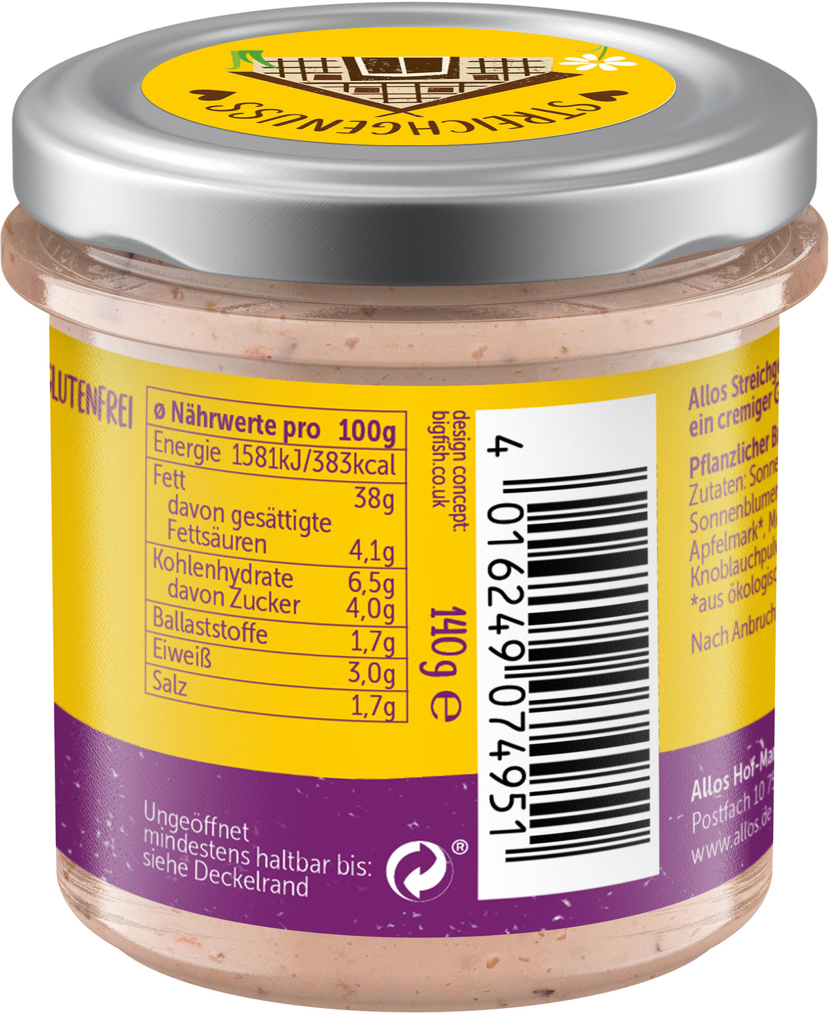 Streichgenuss Aubergine 140 g