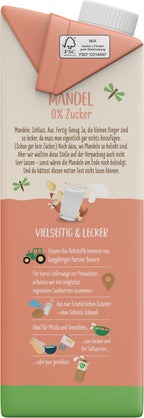 Mandel Drink 0% Zucker 1 l