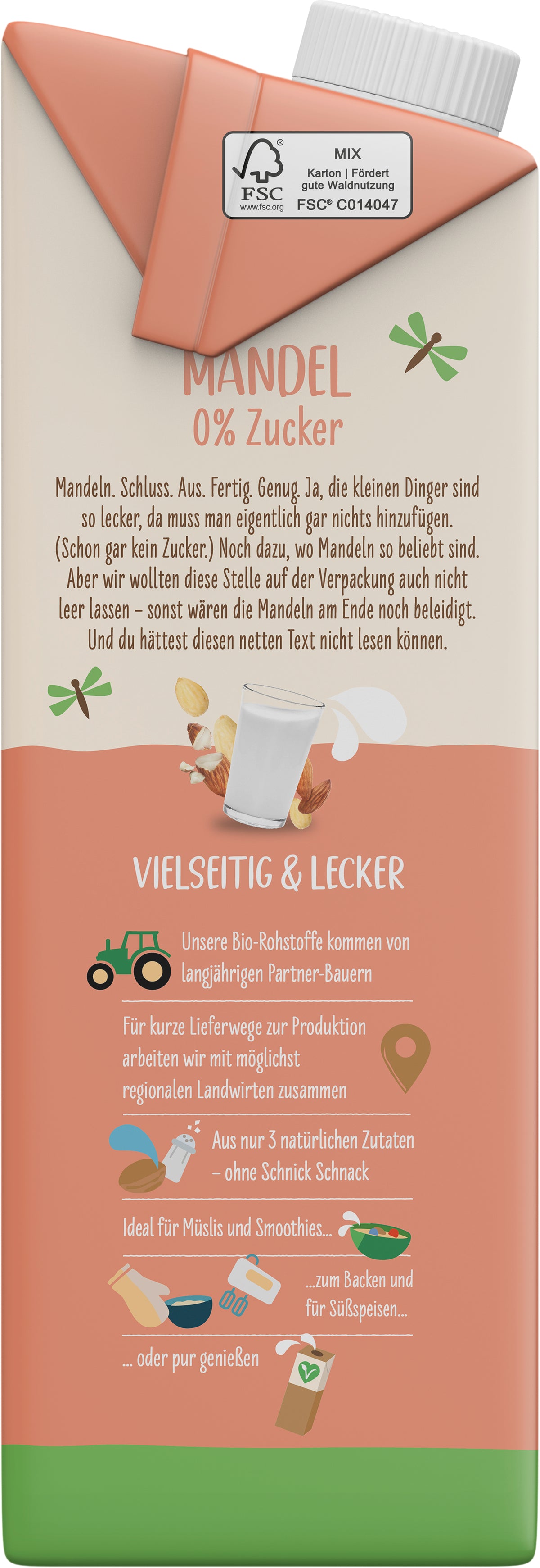 Mandel Drink 0% Zucker 1 l